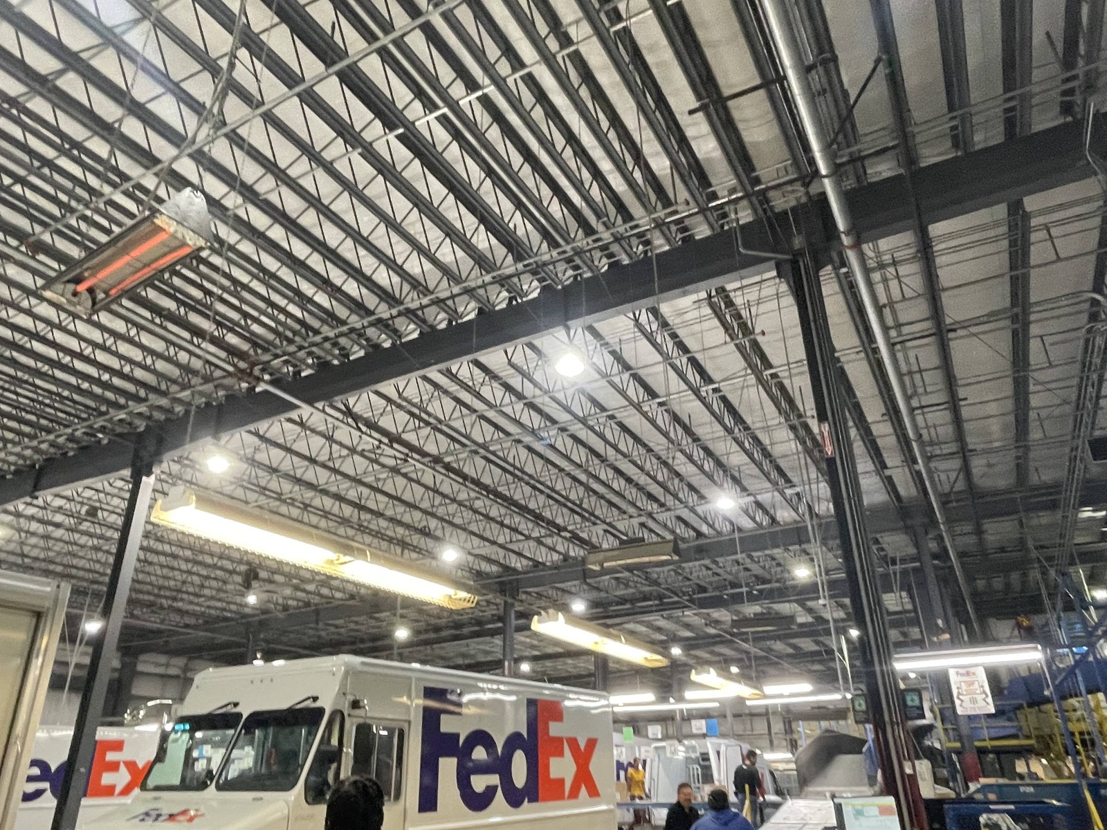 Electrical work in a commercial building